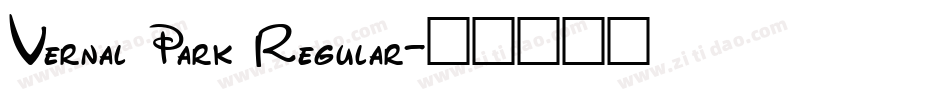 Vernal Park Regular字体转换